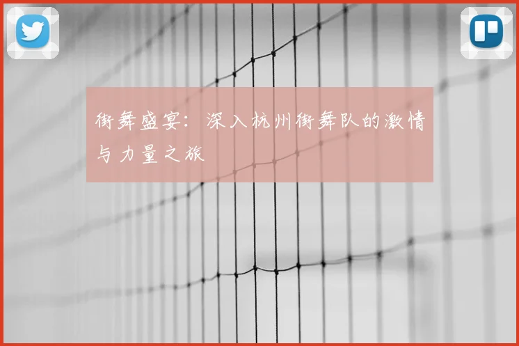 街舞盛宴：深入杭州街舞队的激情与力量之旅