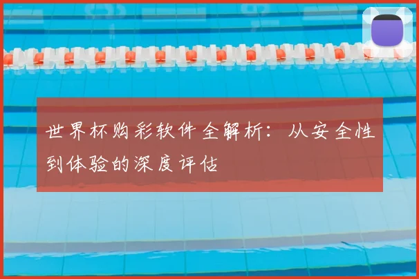 世界杯购彩软件全解析：从安全性到体验的深度评估