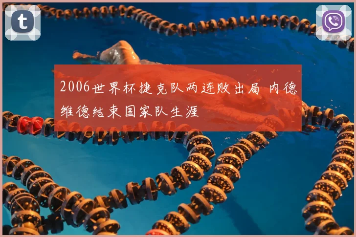 2006世界杯捷克队两连败出局 内德维德结束国家队生涯