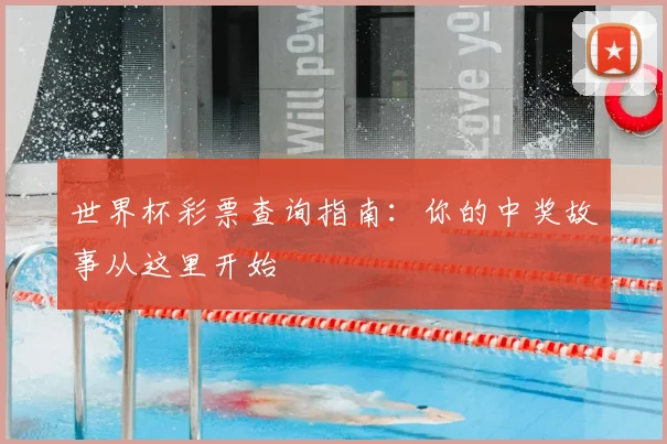 世界杯彩票查询指南：你的中奖故事从这里开始